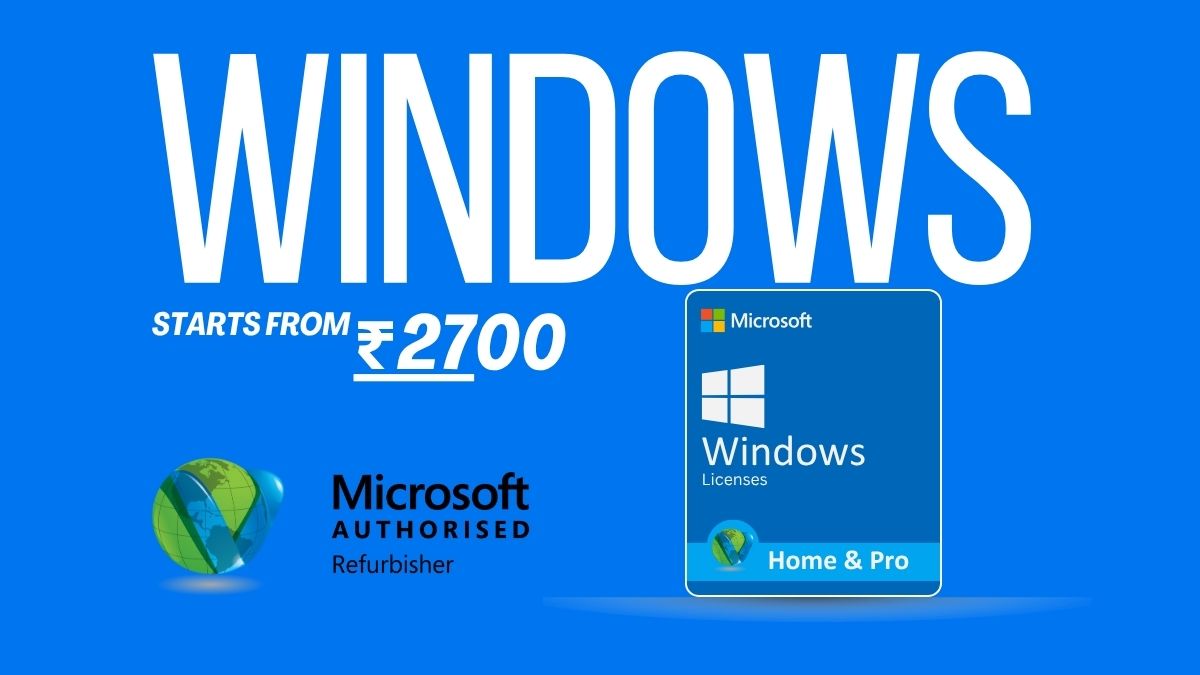Genuine Windows license price in India starting from ₹2700 – buy authentic Microsoft operating system license from vision it